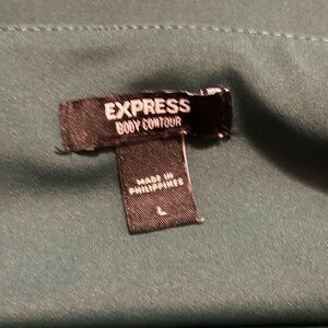 Express Deep Green Body Contour Top